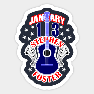 Stephen Foster Memorial Day Sticker